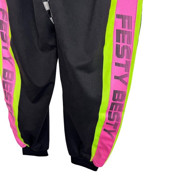 Festy Besty Moto Collection 001 Black and Neon Car Racing Jogger Women's Size S - Picture 10 of 12